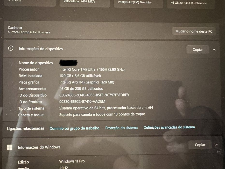 Microsoft Surface Laptop 6 - Touch - intel Ultra 7 - Garantia Loures ...