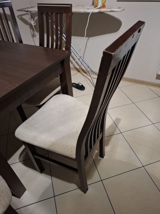 Stół 130/60cm +6 krzeseł