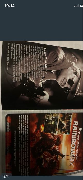 Folheto Tom Clancy’s