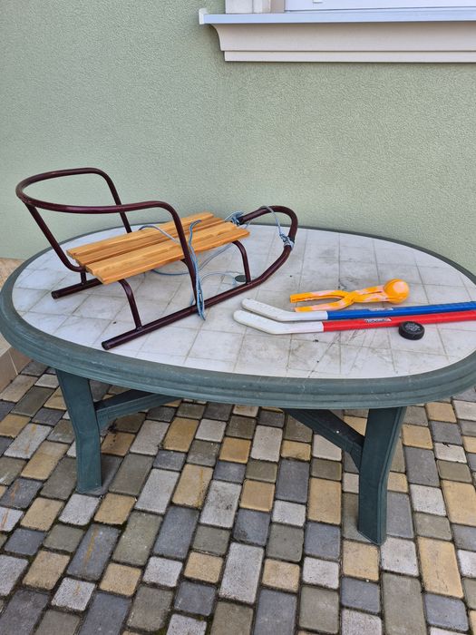 Санки/Снежколеп/клюшки с шайбой