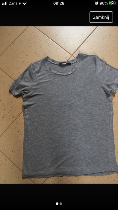 Bik Bok t-shirt z miękkiej dzianiny,szary melanż S
