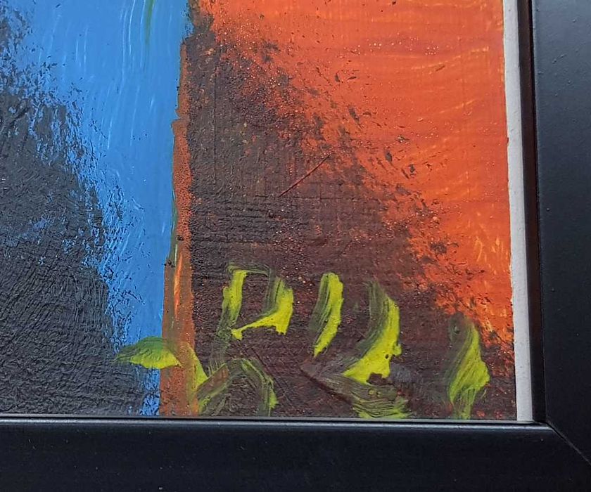 Piotr Młodożeniec - Abstrakcja Geometryczna - Akryl - papier 50x35 cm