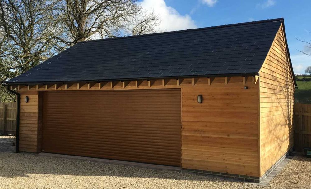 Brama rolowana 299x295 złoty dąb 2 piloty klawisze awaryjne otwieranie