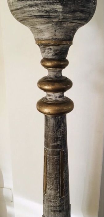 Castiçal / tocheiro antigo anos 90 (altar oratório) vela