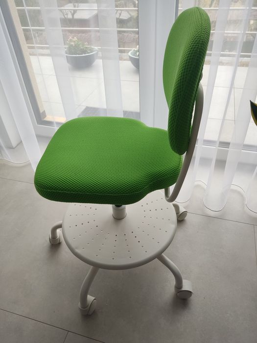 Ikea krzesło obrotowe Vimund zielone regulacja wysokości