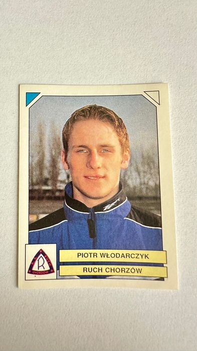 Liga Polska 97/98 naklejka nr 256 Piotr Włodarczyk R. Chorzów PANINI