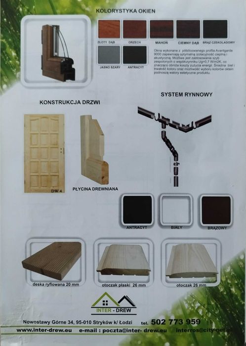 domek drewniany, letniskowy,z antresolą, 4mx5m,