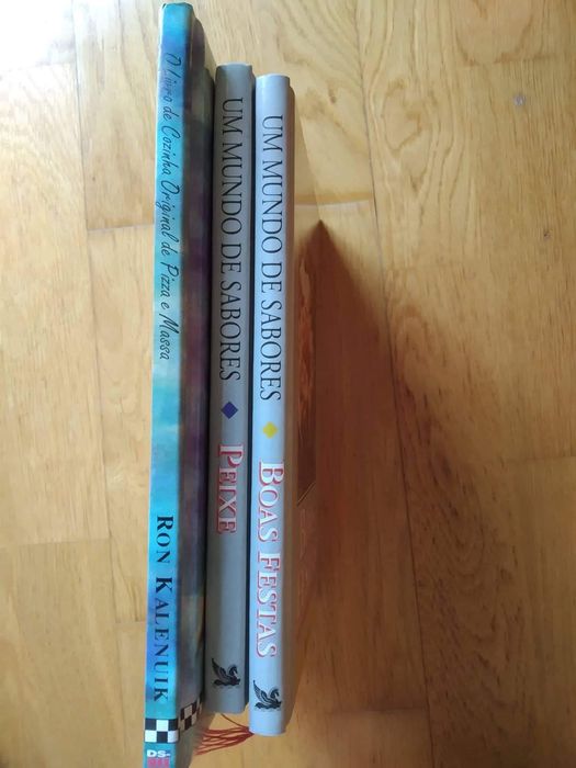3 livros de culinária