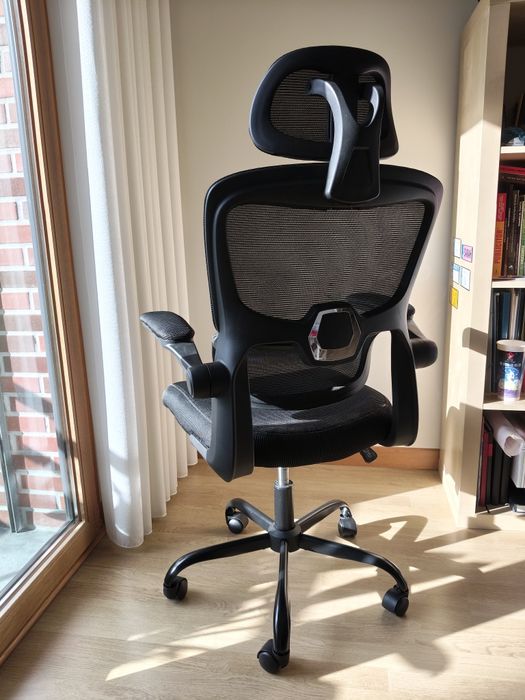 Cadeira Escritório Ergonómica NASPALURO Preta