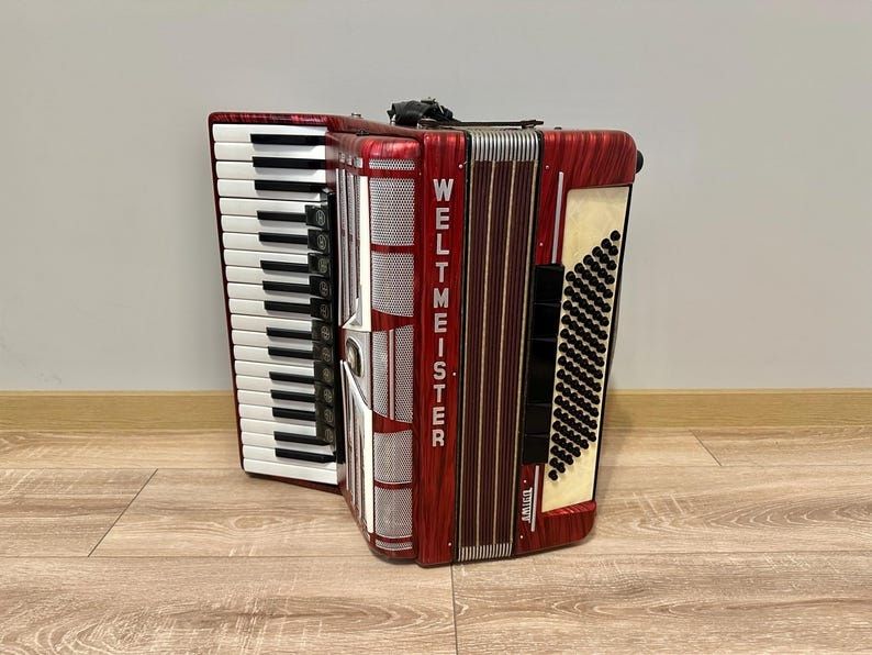 Acordeão Weltmeister 4voz completo