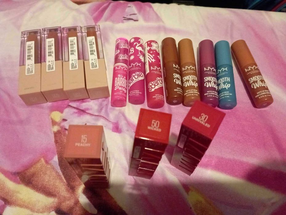 szminka szminki pomadka pomadki bronzer nyx maybelline 20zł/sztuka