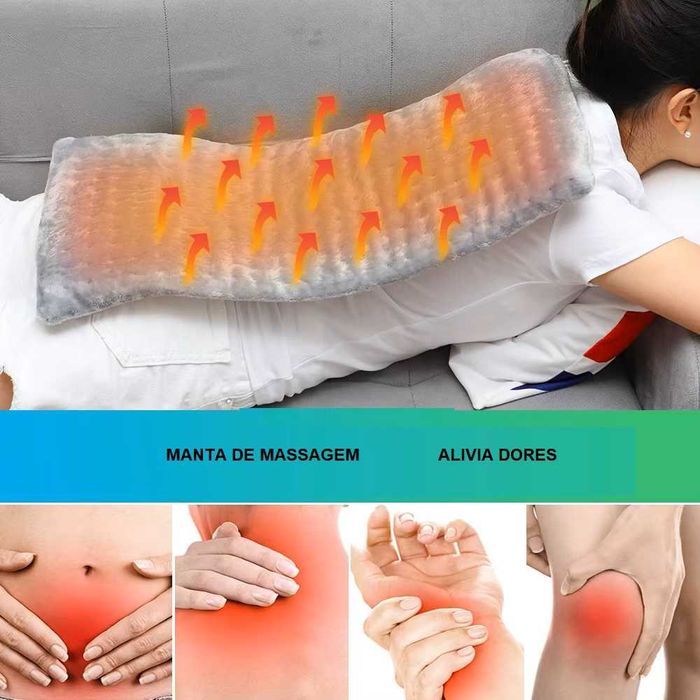 Cobertor de Massagem e Aquecimento para Relaxamento e Fisioterapia