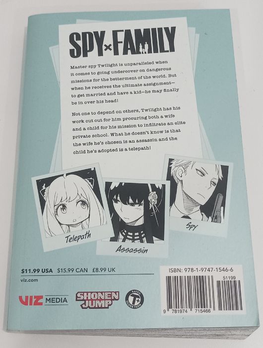 Mangá "Spy x Family 1" em inglês