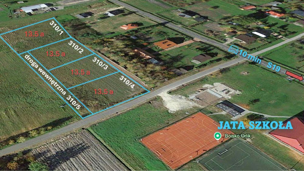 Działka budowlana Jata-Jeżowe-Sójkowa gmina Jeżowe