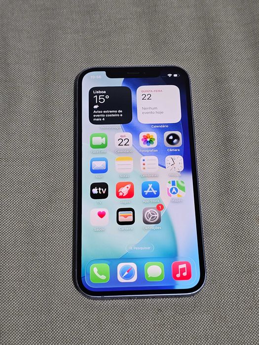 iphone 12 128Gb 77% Bateria.  Muito bom. Tudo de origem.