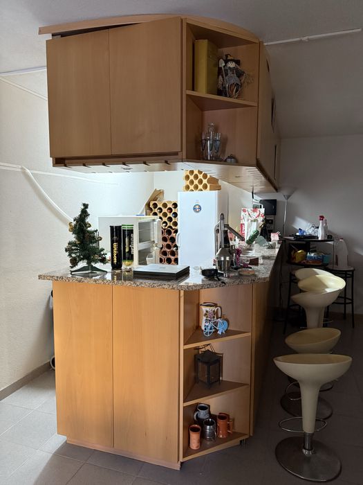 BAR para cave com pedra granito