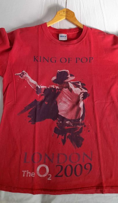 koszulka Michael Jackson King of POP 2009 London vintage gildan M