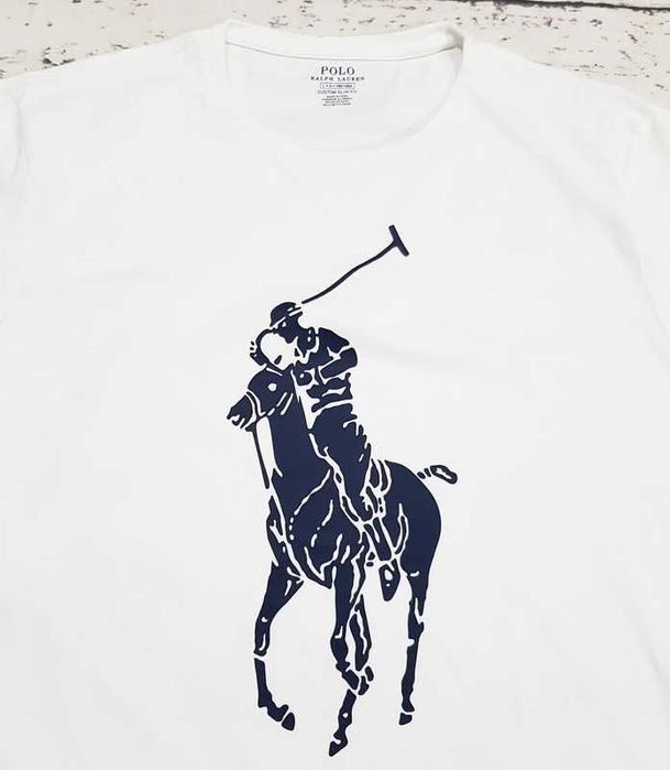 Ralph Lauren * Big Pony * koszulka * biała * męska * idealna * L