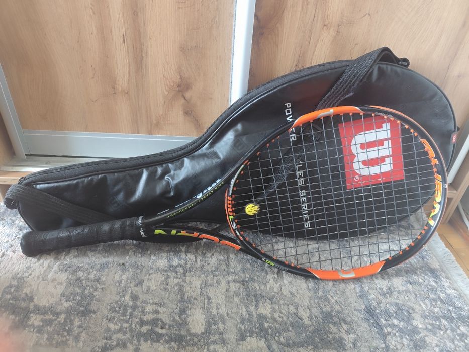 Тенісна ракетка Wilson Burn 100LS Lite Spin (Розмір 1) + чохол