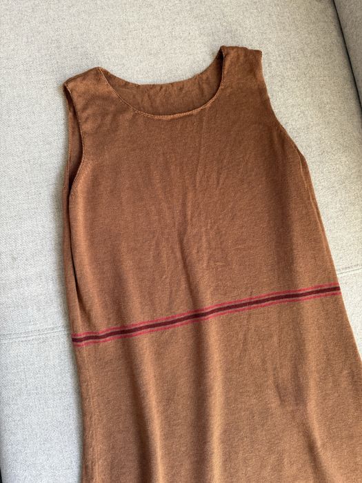 Sukienka wełniana kamelowa Gudrun Sjoden rozmiar S