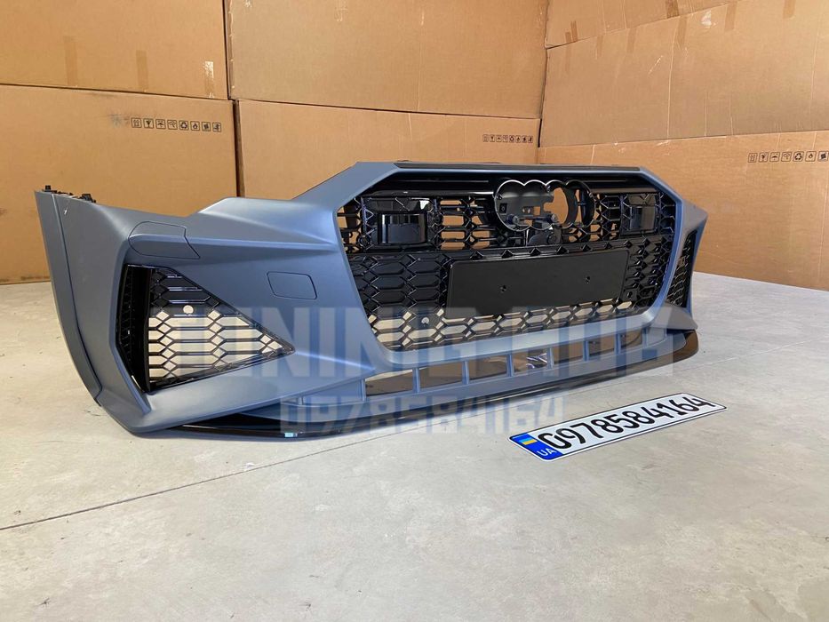 бампер Audi A6 C8 (2018-2022) RS6 ауди передний a6 решетка радиатора