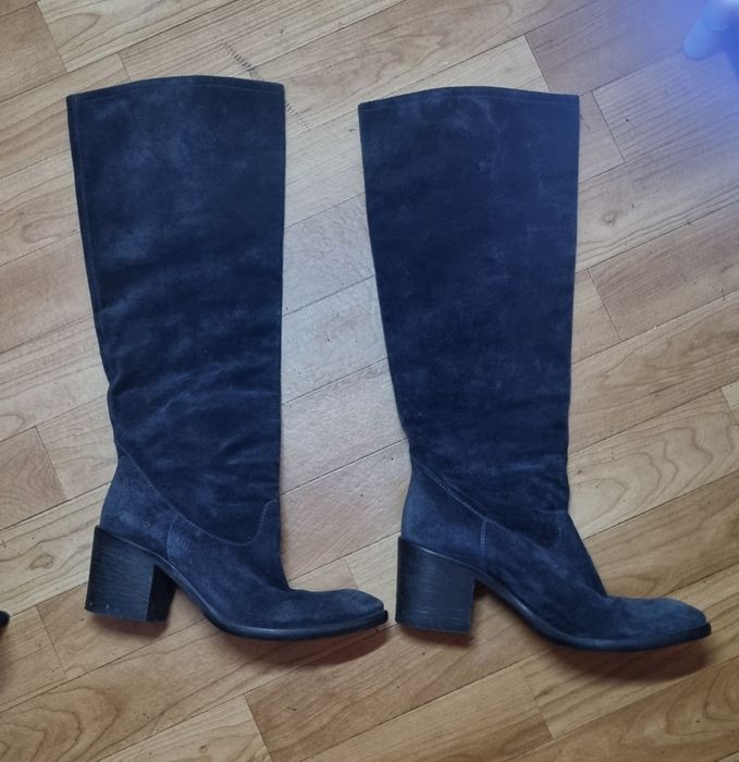 Італійські жіночі чоботи Vero Cuoio з натуральної замші