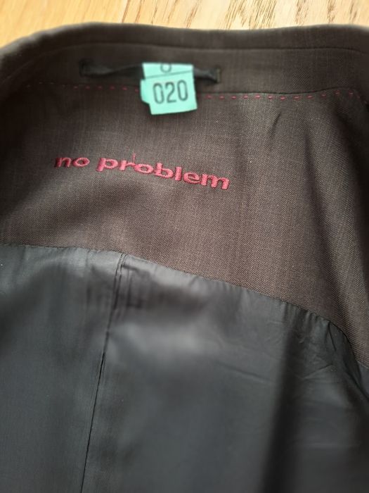 Brązowy garnitur z kamizelką 50 No problem