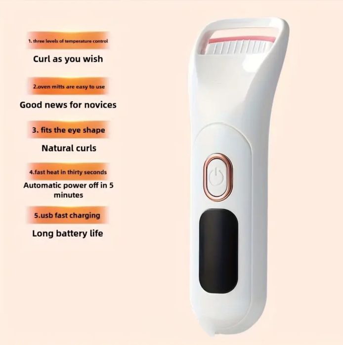 Lokówka do rzęs elektroniczna 3 tryby nagrzewania