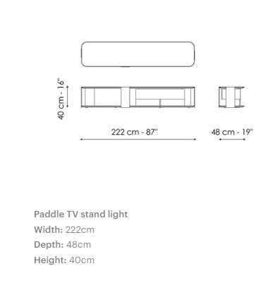 Szafka Rtv Light Paddle Od Bonaldo