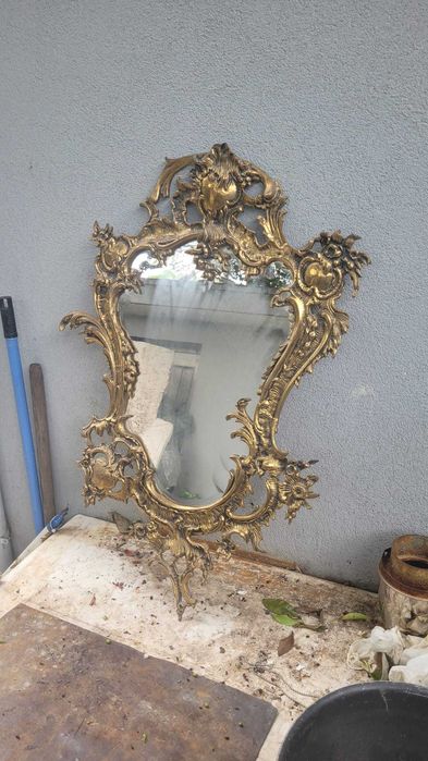 Espelho Latão Antigo