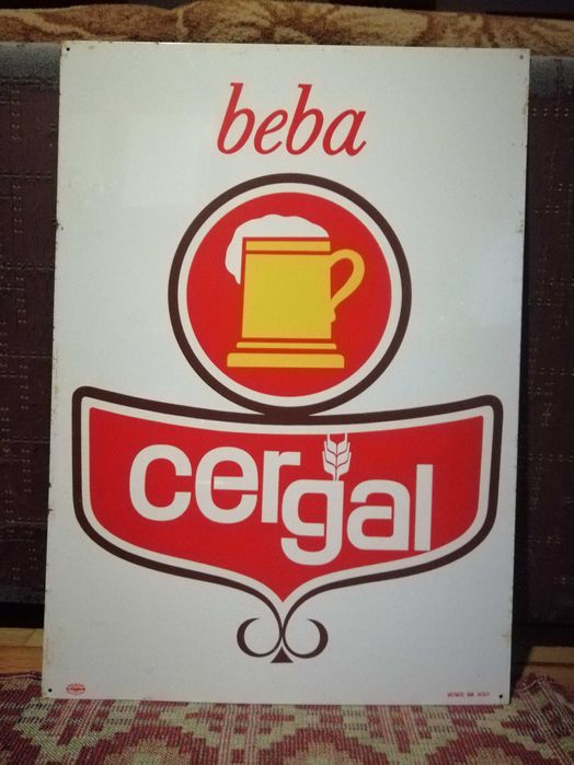 Cergal - chapa publicidade antiga