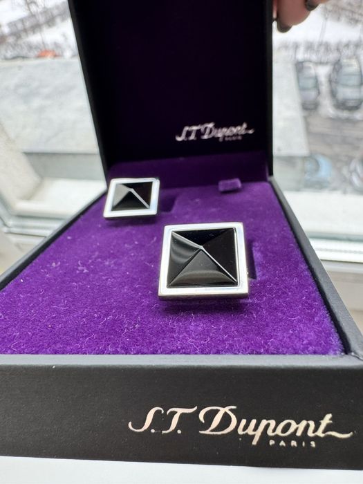Запонки ST DuPont Black Stone