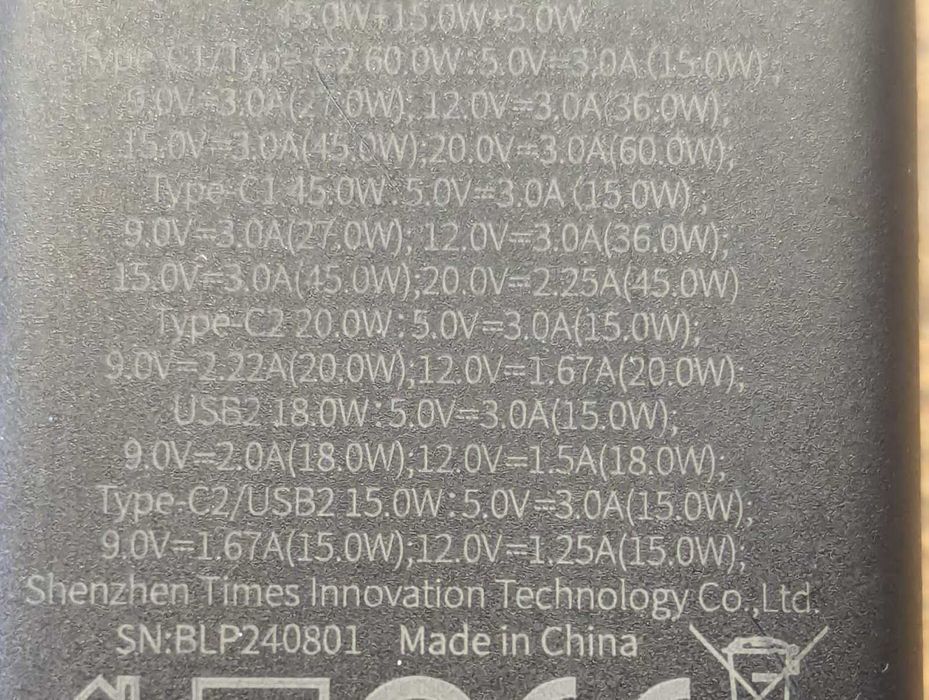 зарядное устройство Baseus GaN3 Pro Desktop Fast Charger 65W