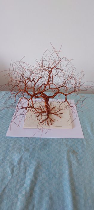 Bonsai de cobre de armonia e cura