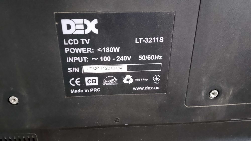 Р К Телевізор dex lt3211