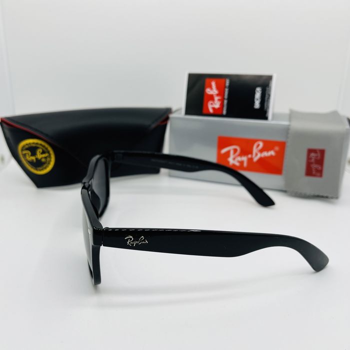 Поляризационные очки Ray Ban Wayfarer 2140P Glossy Black|Gray