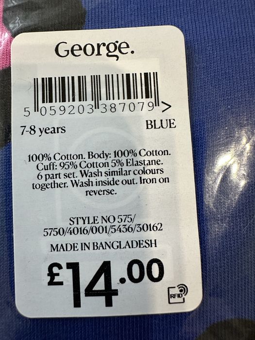 Нова трикотажна піжама для дівчинки  george , next 164 158 128 122 116