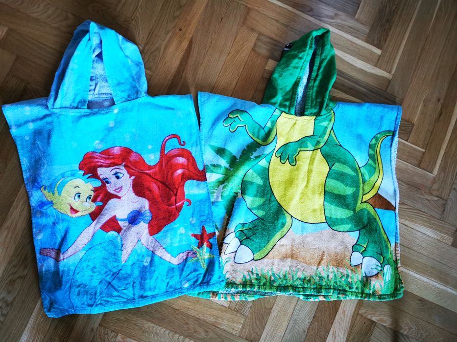 Ręcznik poncho ponczo dzieci kaptur
