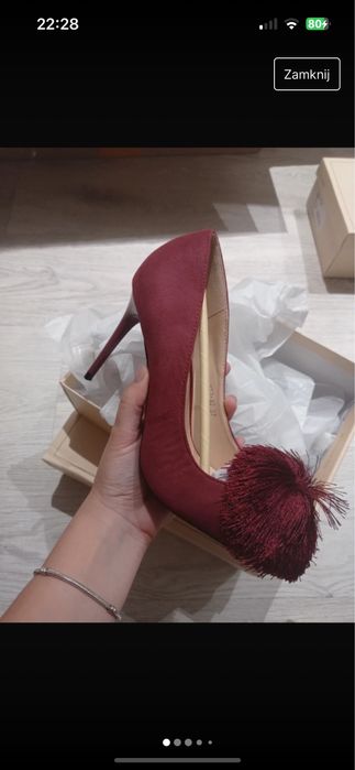 Borodowe szpilki nowe