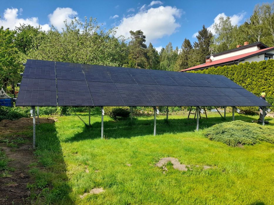 Fotowoltaika hybryda DEYE grunt  12kwp +ME 25,6KWh .UPS 3 fazy