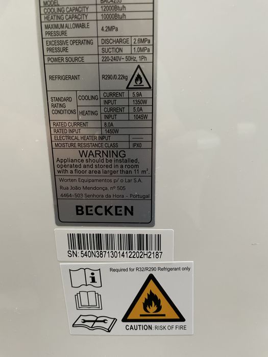 Ar condicionado portatil becken