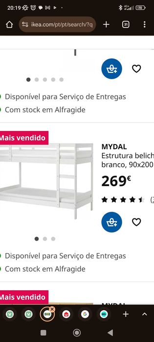 Cama Beliche Infantil IKEA