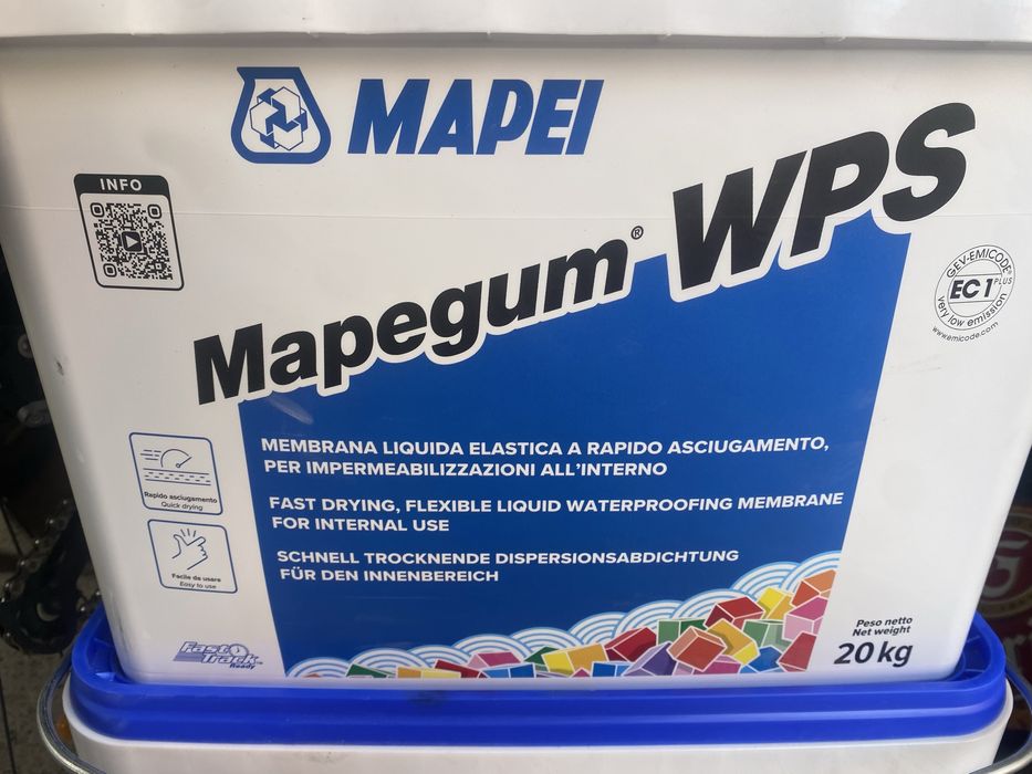 Гідроізоляційна суміш Mapei Гідроізоляція Mapegum WPS