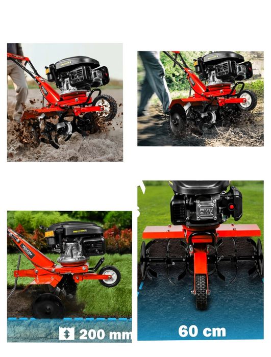 Glebogryzarka, Aerator, Wertykulator, Betoniarka, Przyczepka, Pik