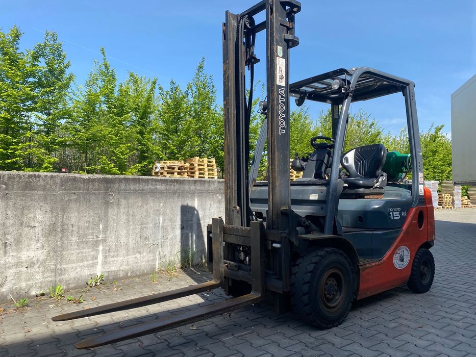 Toyota Tonero 15  Wózek Toyota 1,5 t ; badania UDT ; 3,7 m