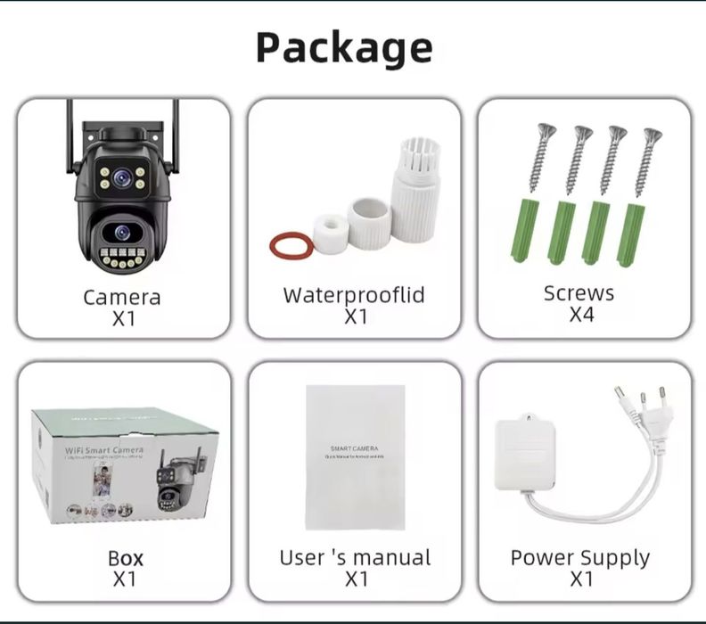 Kamera wifi na  zewnątrz i wewnątrz