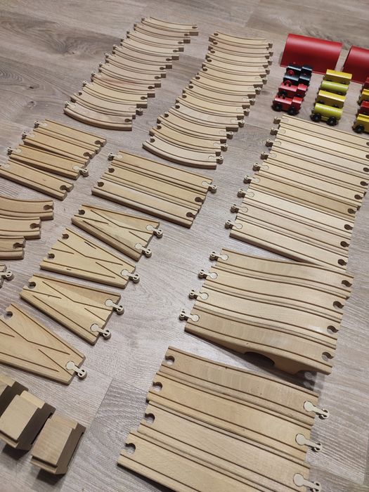 Tory drewniane pociąg Ikea lillabo