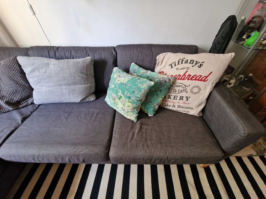 Sofa ikea 4 lugares com chaise long