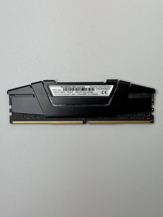 Оперативна пам'ять G.SKILL Ripjaws V DDR4 DIMM 16GB 4000MHz CL18 XMP