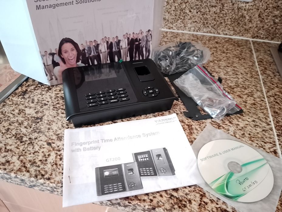 Relógio Controle de Ponto Biometria - Impressão Digital e Cartão RFID.